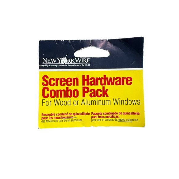 New York Wire Screen Hardware Combo Pack Wood Aluminum Windows NEW Sealed - Picture 2 of 3